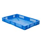 Transportkrat Euronorm plastic bak, krat TK2 600x400x75 blauw