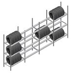 Voordeelrij bandenstelling Medium Duty 2200x4000x700 4 secties 3 niveaus