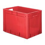 Zware transportkrat Euronorm plastic bak, krat VTK0 600x400x420 rood