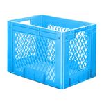 Zware transportkrat Euronorm plastic bak, krat VTK1 600x400x420 blauw